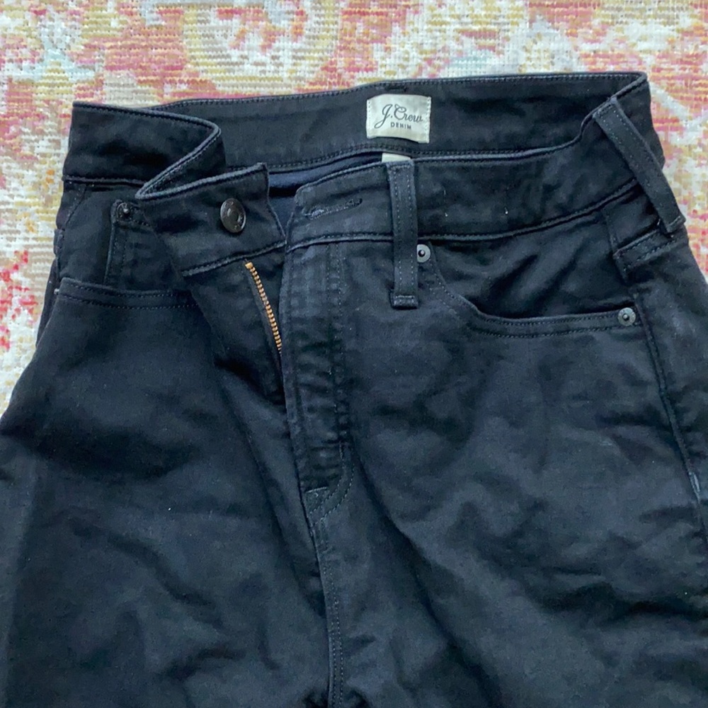 High waisted j crew curvy toothpick skinny jeans